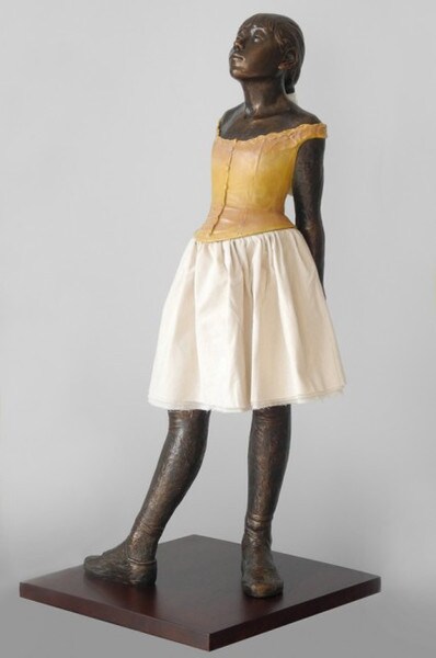 Degas Little Dancer Exact Museum Replica Fabric Skirt Cloth Statues